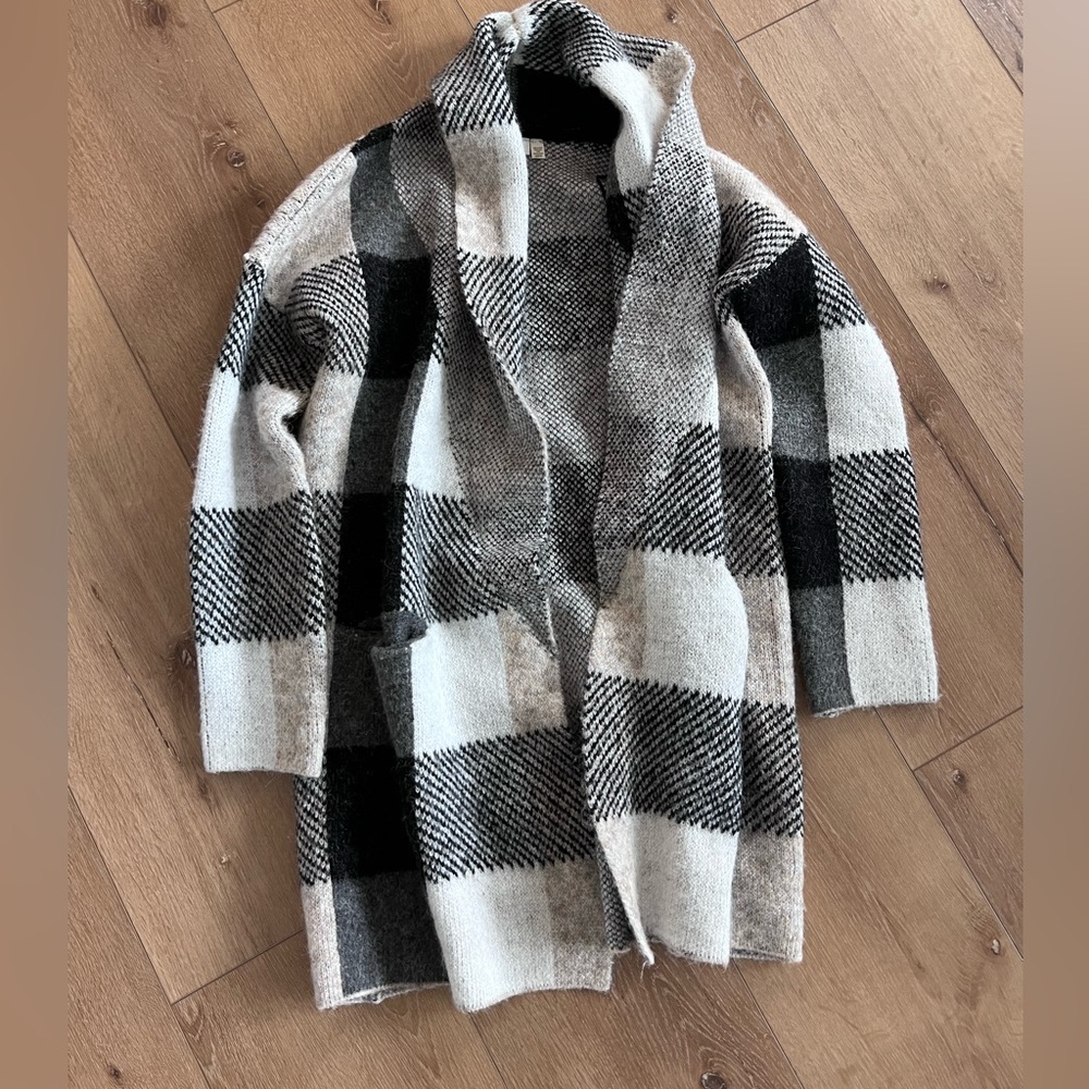 RD Style plaid coatigan